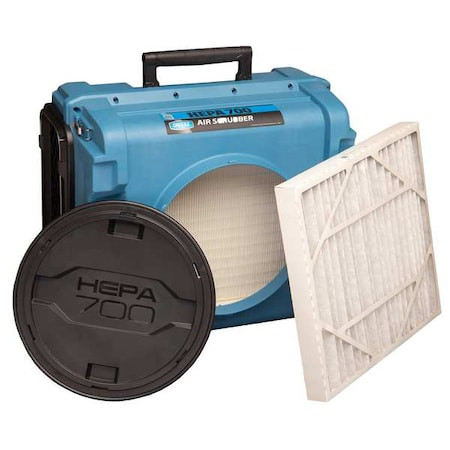 DRI-EAZ Portable Air Cleaner, 700 Cfm, 875 Sq Ft - 125105