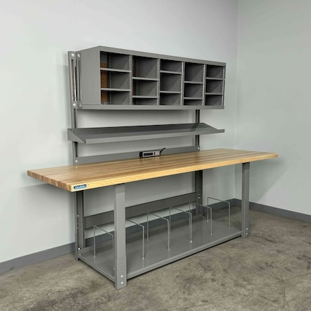STACKBIN Workbenches, 96" W, 1000 Lb. - M9630BDX-GY
