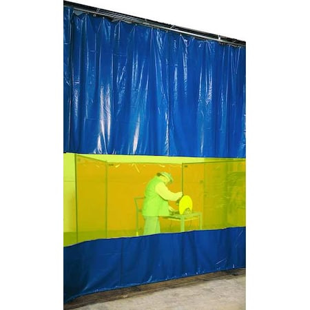 STEINER Welding Curtain Wall, Vinyl Laminated Polyester, 10 Ft. W., 9 Ft. H., 13 Oz/sq Yd, with Grommet - AWY09