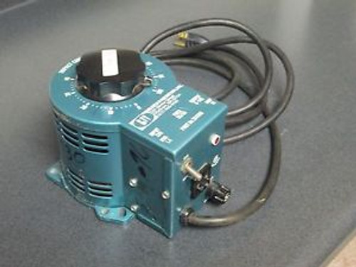 Black & Webster Powerstat Variable Transformer Impact Control input 120