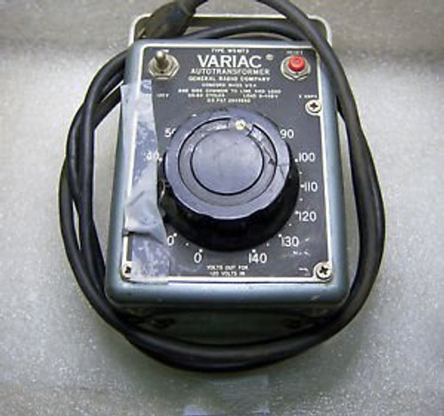 (10224) General Radio Variac Autotransformer W5 MT3