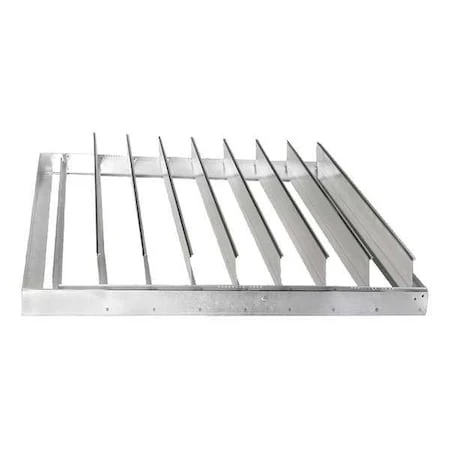 DAYTON Backdraft Damper,horizontal,50 Sq - 6WRK8