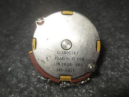 (V55-2) 1 USED CLAROSTAT 42JA-5K POTENTIOMETER