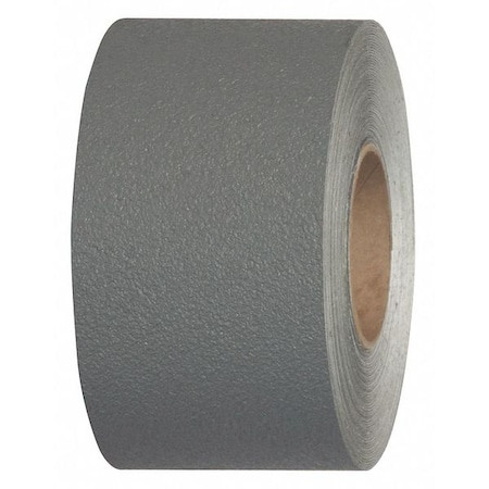 JESSUP SAFETY TRACK Anti Slip Heavy Duty Resilient Roll Vinyl, Adhesive Acrylic Gray, 4" W X 60 Ft. L, 0.045" Thick - 3620-4