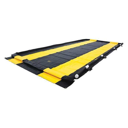 JUSTRITE Spill Berm, 54 Ft L X 14 Ft W X 4 in H - 28581