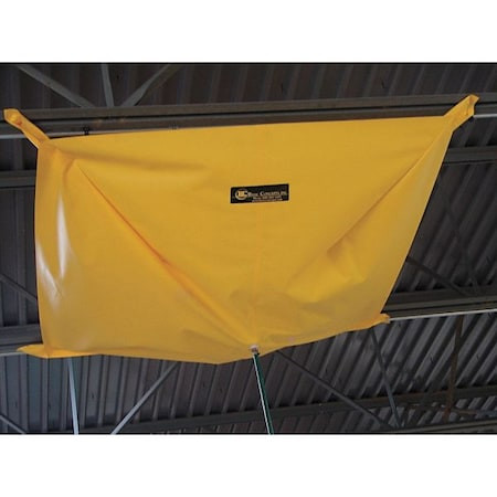JUSTRITE 12'w X 12'l, Ceiling Leak Diverter with Magnets - 28314