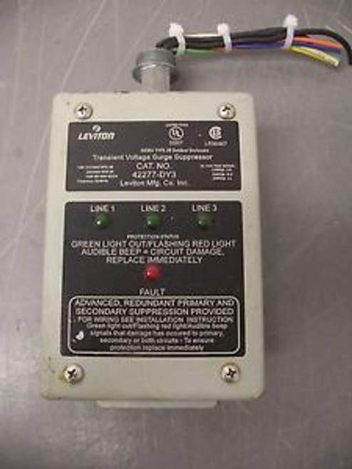 LEVITON TRANSIENT VOLTAGE SURGE SUPPRESSOR 3R CAT#42277-DY3 480V