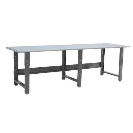 BENCHPRO Bolted Workbenches, Esd Laminate, 120" W, 30" to 36" Height, 1600 Lb., Straight - RD36120