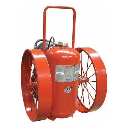 BUCKEYE FIRE EQUIPMENT Wheeled Fire Extinguisher, 300 Lb Capacity, Class Abc ,ul Rating30a 320b C ,monoammonium Phosphate - 32110
