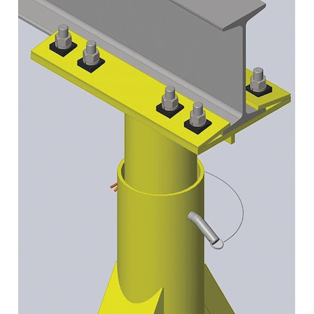 CALDWELL Portable Gantry Crane,2000 Lb.,10 Ft. 4" - H90-1-10/10