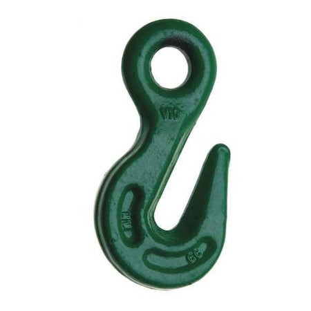 CAMPBELL CHAIN & FITTINGS 7/8" Cam-alloy Eye Grab Hook, Grade 100, Painted Green - T5625415