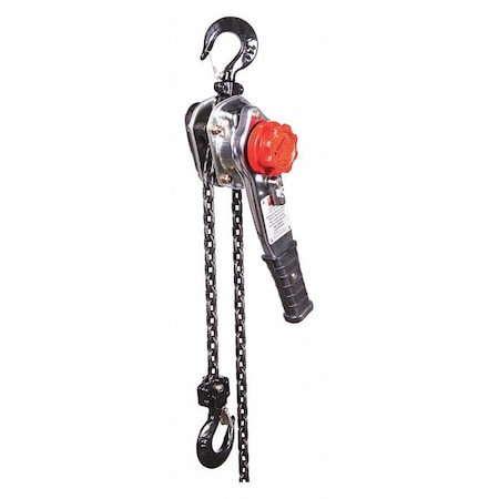 DAYTON Lever Chain Hoist, 1,500 Lb Load Capacity, 20 Ft Hoist Lift, 29/32 in Hook Opening - 29XP37