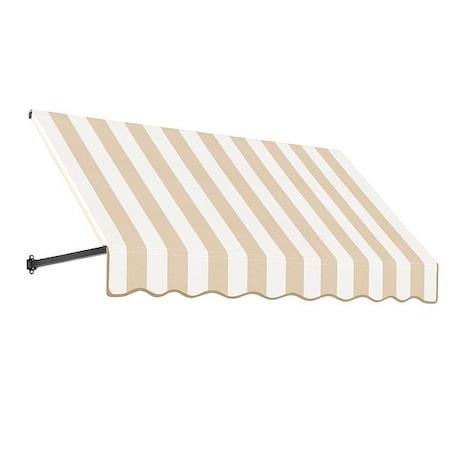 AWNTECH Awning,tan,white,56" H,48" L,14 Lb - CR44-5LW