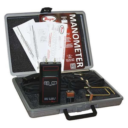 DWYER INSTRUMENTS Air Velocity Kit Telescoping,10.00inwc - 475-0T-FM-AV