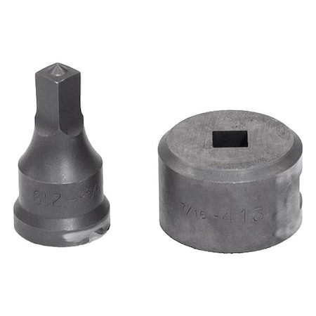 EDWARDS Square Punch & Die Set - ED9-PDSQ13/32