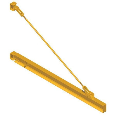CALDWELL Jib Crane, Wall Mounted, 6,000 Lb Capacity, 22 Ft Boom - D180-3-22
