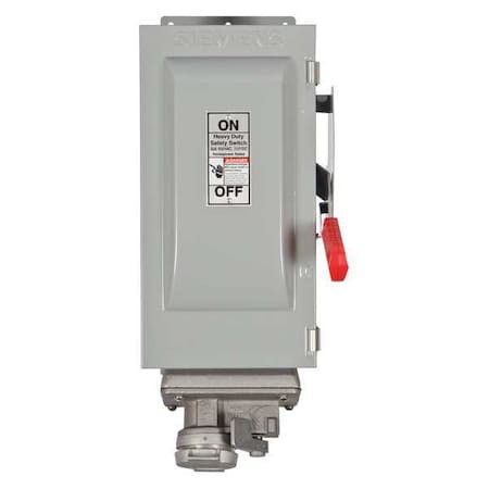 SIEMENS Fusible, Safety Switch, Heavy Duty, 600 V, 3pst - HF361JCH
