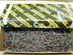1000 NOS STACKPOLE 1K  5% 1/2wt CARBON COMP RESISTORS TUBE AMPLIFIER
