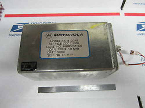 MOTOROLA 5 MHz QUARTZ OSCILLATOR FREQUENCY STANDARD #2