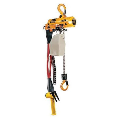 HARRINGTON Air Chain Hoist,250 Lb. Cap.,15 Ft. Lift - AH250P-15