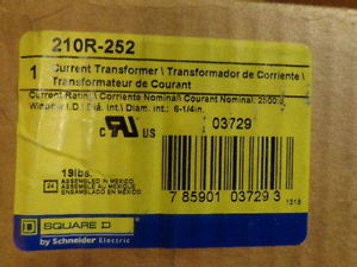 SQUARE D CURRENT TRANSFORMER 210R-252 (2500:5)  NEW in Unopened Box