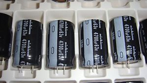 UVR1J472MRDGSOCA  NICHICON 4700UF 63V 20% CAPACITORS  1BOX OF 250