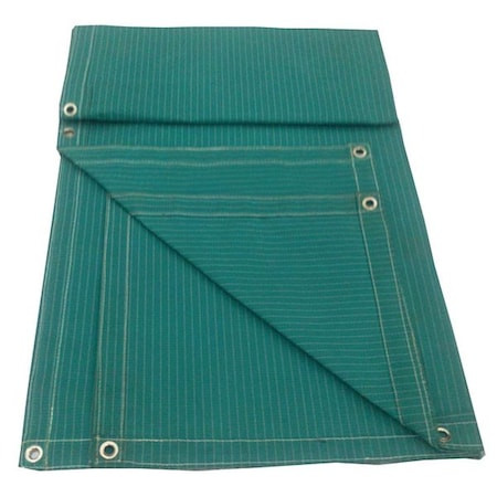 N/A Standard Duty Tarp, 19 Ft 6 in X 29 Ft 6 In, 15 Mil, Jade Green, Polyester Coated Cotton Canvas - 10P567