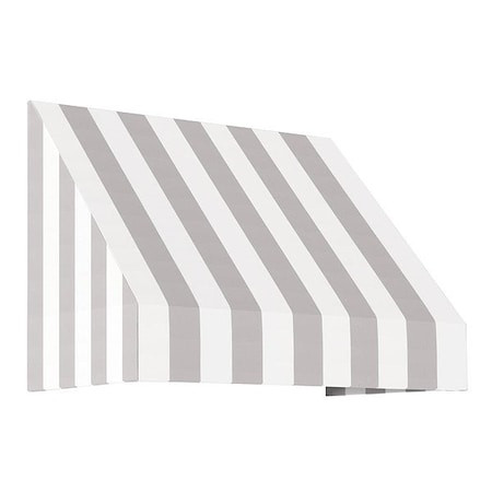 AWNTECH Awning,gray/white,14 Lb,unassembled - CN32-3GW