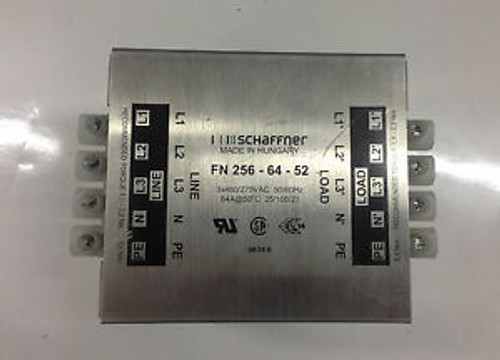 SCHAFFNER  FN256-64-52  POWER LINE FILTER 64A