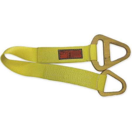 STREN-FLEX Synthetic Web Sling, Type 1, 18 Ft L, 3 in W, Nylon, Yellow - TCS1-903-18