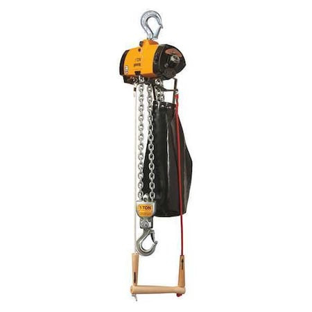 HARRINGTON Air Chain Hoist,pull Cord,1000 Lb.,15 Ft - TCL500C-15