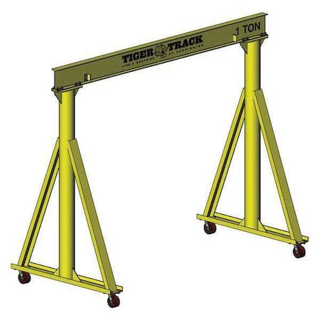 HARRINGTON Portable Gantry Crane,2000 Lb.,steel - 511-2000-11-10