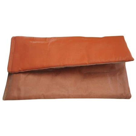 HI TEMP Welding Pad, Fiberglass, 24" W., 4 Ft. H., 32 Oz/sq Yd, 1,750 Degrees F Withstand Temp., Red - R51-24X48X1-PS