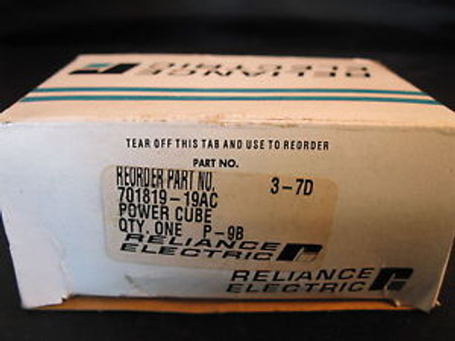 Reliance Power Cube Block 701819-19AC new