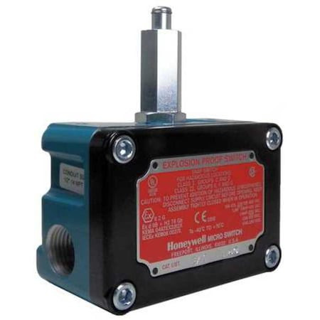 HONEYWELL Explosion Proof Limit Switch, Plunger, 1nc/1no, 15a at 480v Ac, Actuator Location Top - EX-Q800