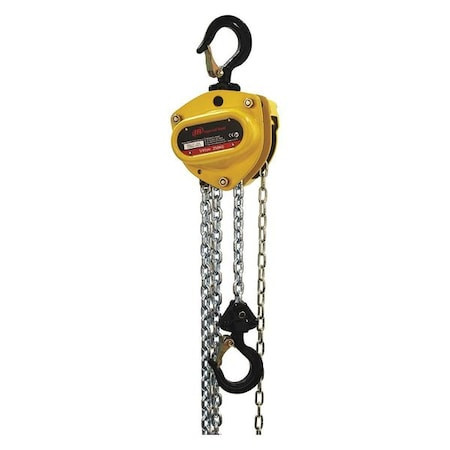 INGERSOLL-RAND Hoist,0.5 Tons,15 Ft. Lift,13 Ft. Drop, 1000 Lb. Load Capacity, 13 Ft Hoist Lift - KM050V-15-13