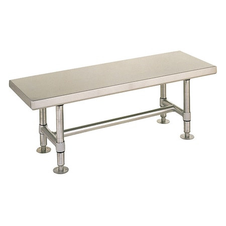 INSTOCK Esd Gowning Bench,14 Ga.,18" H,72" W - GRGB1672S