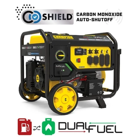 CHAMPION POWER EQUIPMENT Portable Generator, Gasoline/propane, Electric, Recoil Start, 120/240v Ac - 201507