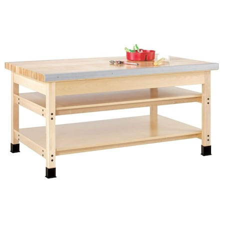 DIVERSIFIED SPACES Sheet Metal Bench, 60" W, 31-1/4" Height - SMB-540