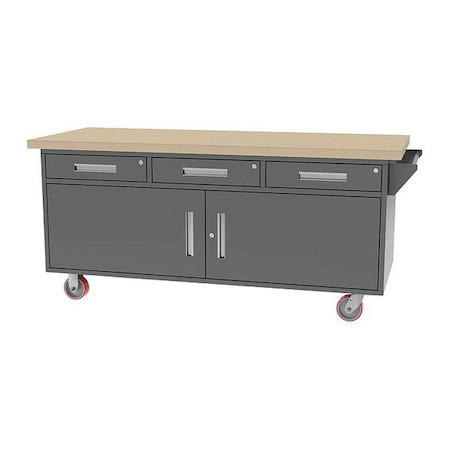 GREENE MANUFACTURING Mobile Workbench,75" W X 30" D X 34" H - MGR-88