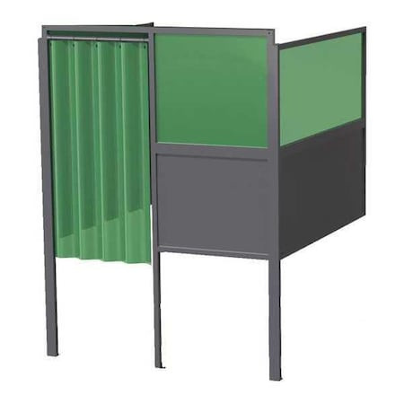 GREENE MANUFACTURING Welding Booth,6ft.x6ft.,wall Mounted - GB-7266.02.S-DM