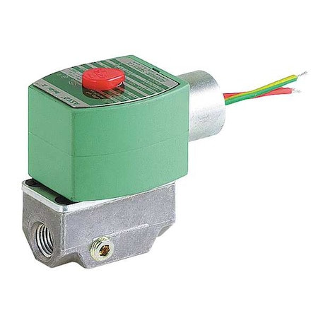 ASCO Solenoid Valve, 2-way, 2-position, Normally Closed, 3/8 in Pipe Size, 120v Ac, Test Port, Aluminum - SV311A02N6CF5