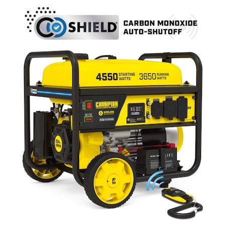 CHAMPION POWER EQUIPMENT Portable Generator, Gasoline, Electric, Recoil, Wireless Remote Start, 120v Ac - 201502