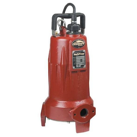 LIBERTY PUMPS Grinder Pump, 10 Ft, Single, 208/230v Ac - LSG202M