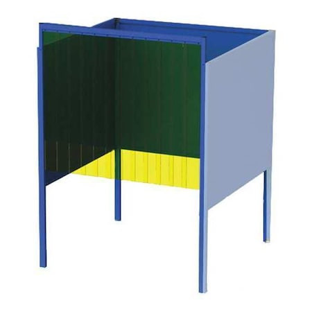GREENE MANUFACTURING Welding Booth,5ft.x6ft.,wall Mounted - GB-7256.A-CO