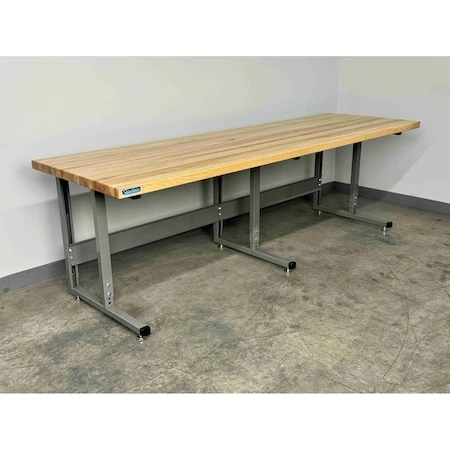 STACKBIN Bolted Workbenches,96"w,adj. H,1000lb - M9636-2011-GY