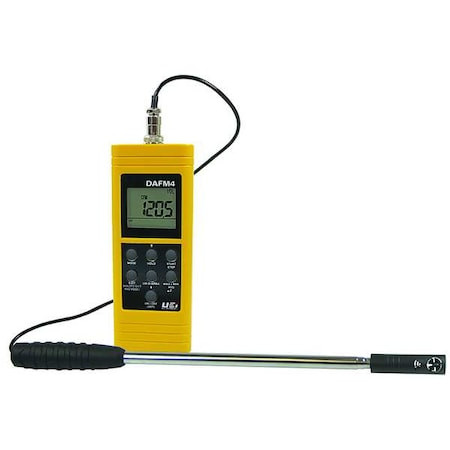 UEI TEST INSTRUMENTS Anemometer, 99 to 3,937fpm, -4 to 140f - DAFM4