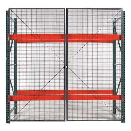 WIRECRAFTERS Pal Rack Dble Hinged Dr,108inw,2in Based - RDH98