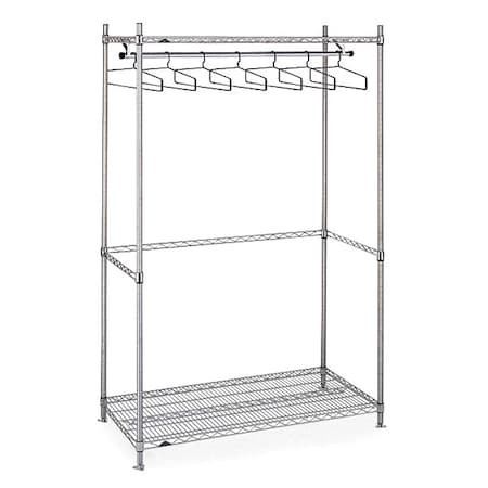INSTOCK Garment Rack,stainless Steel,36" W,24" D - GRGRU2436S