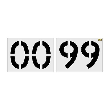 RAE Stencilset,numberset,ldpe,100pcs - 4382-018